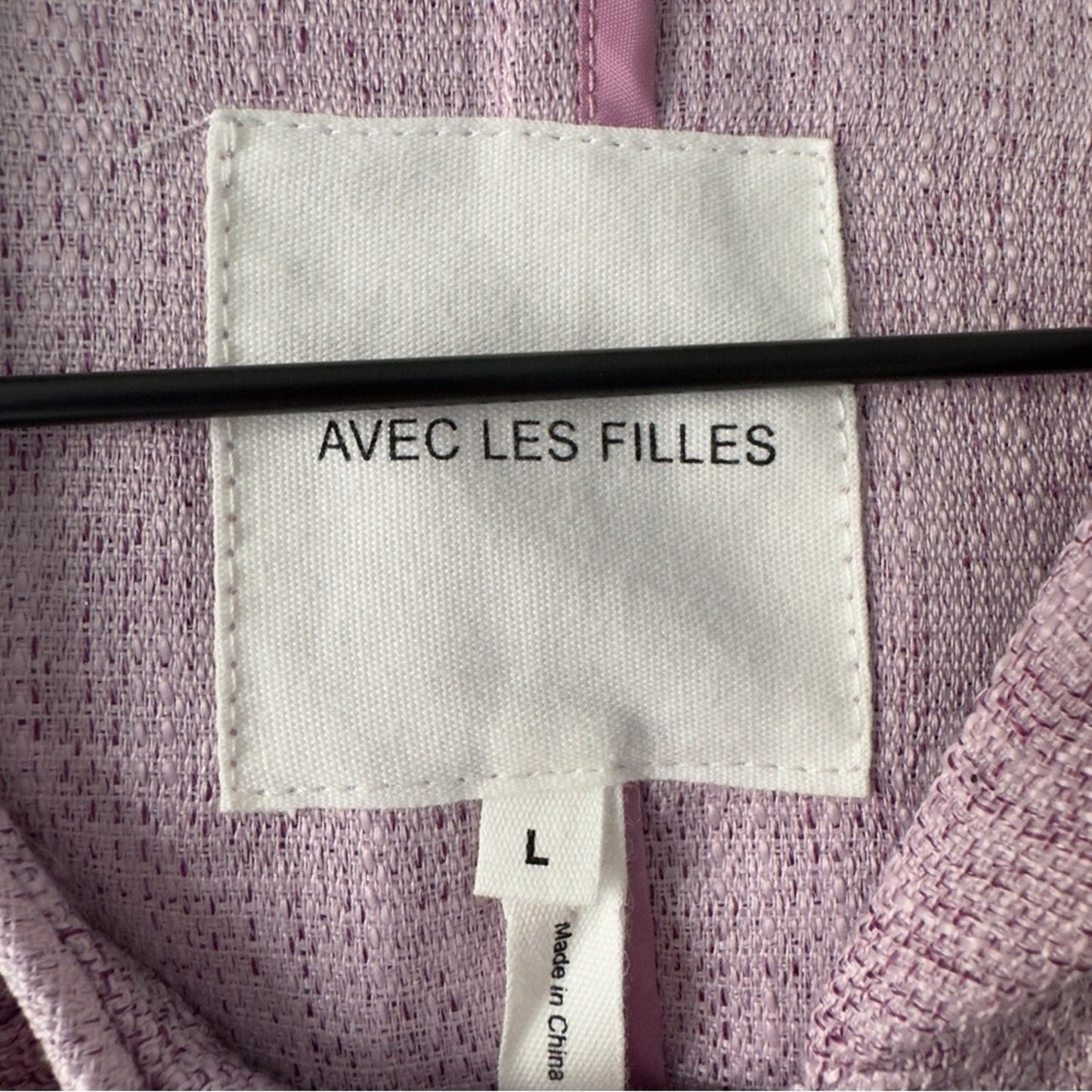 Anthropologie Avec Les Filles Lilac Hooded Jacket Full Zip Snap Drawstring hood