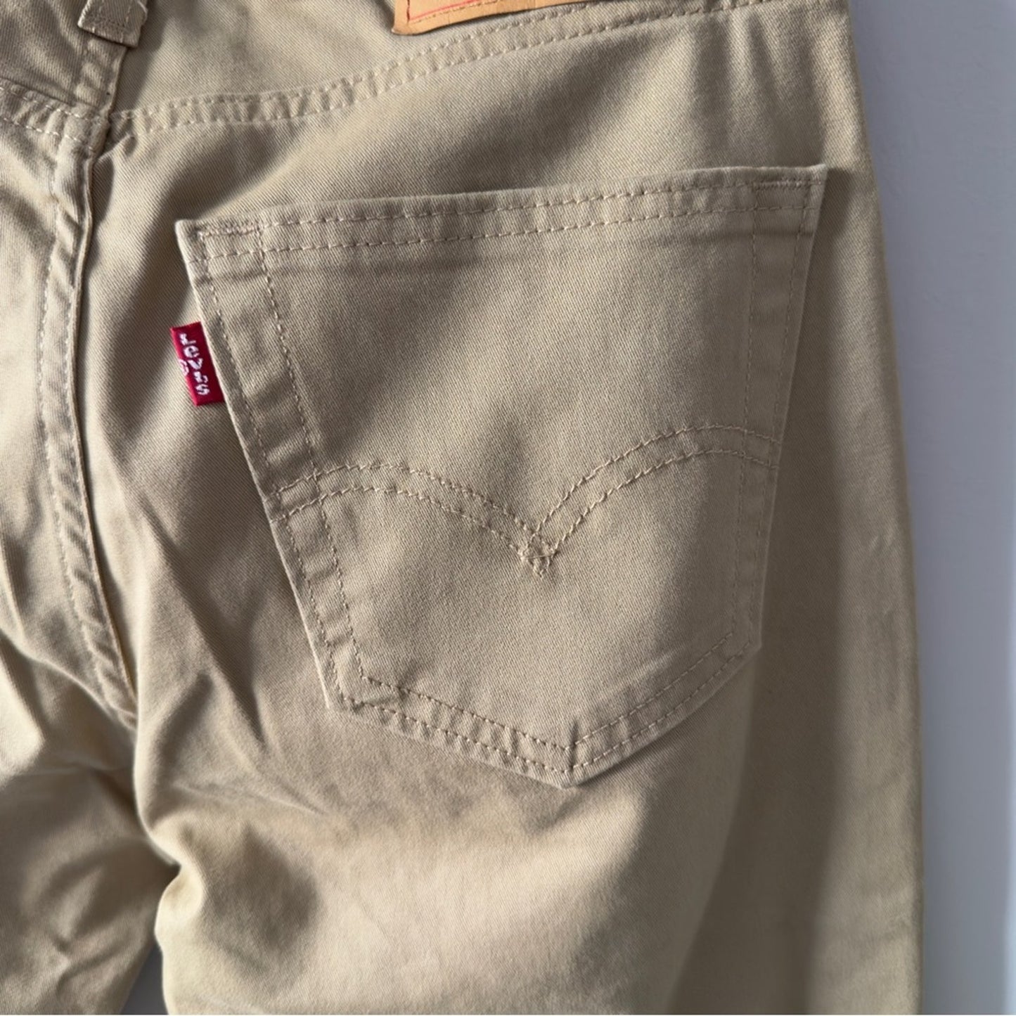 Levi’s 511 Slim All Seasons Tech Pants Tan Straight-Leg Stretch 28x30 Pockets