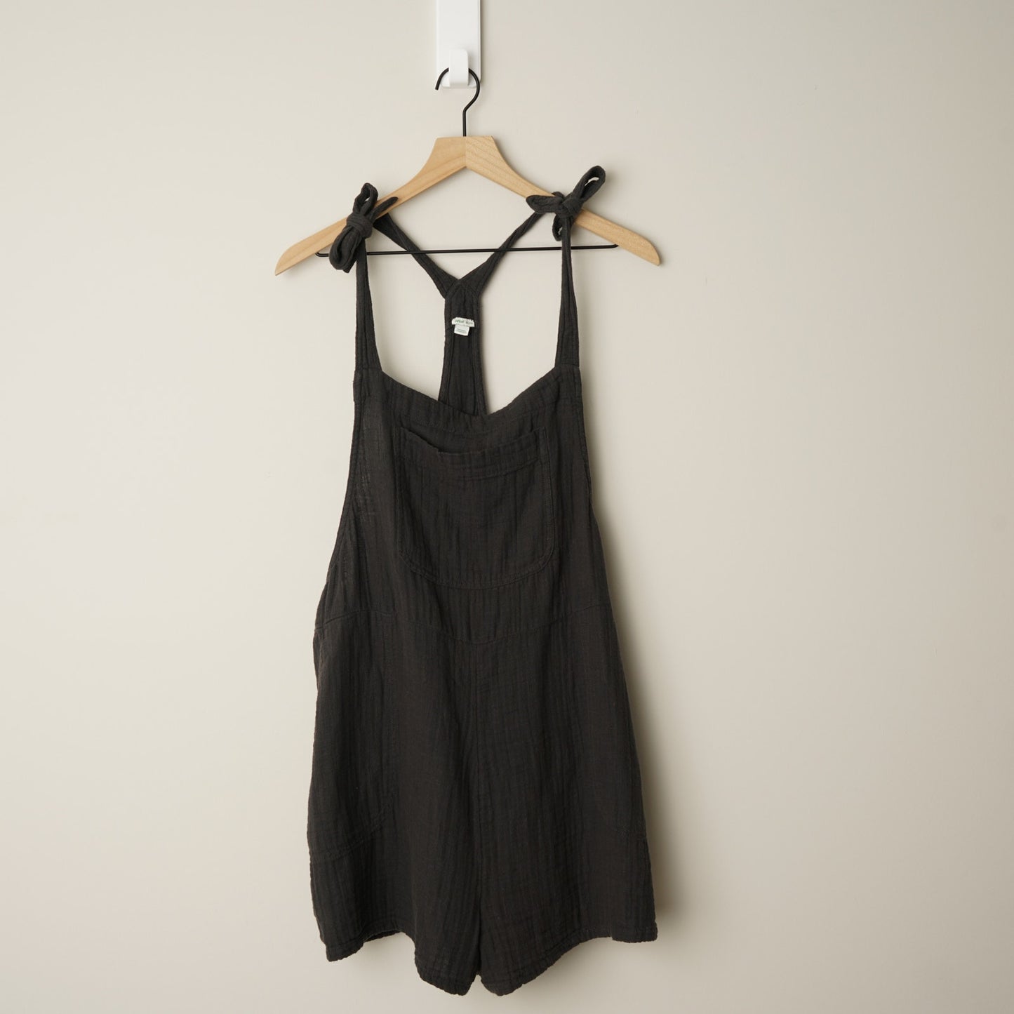 Aerie Gauze Fabric Adjustable Tie Straps Shorts Romper Shortalls Pockets XXL EUC