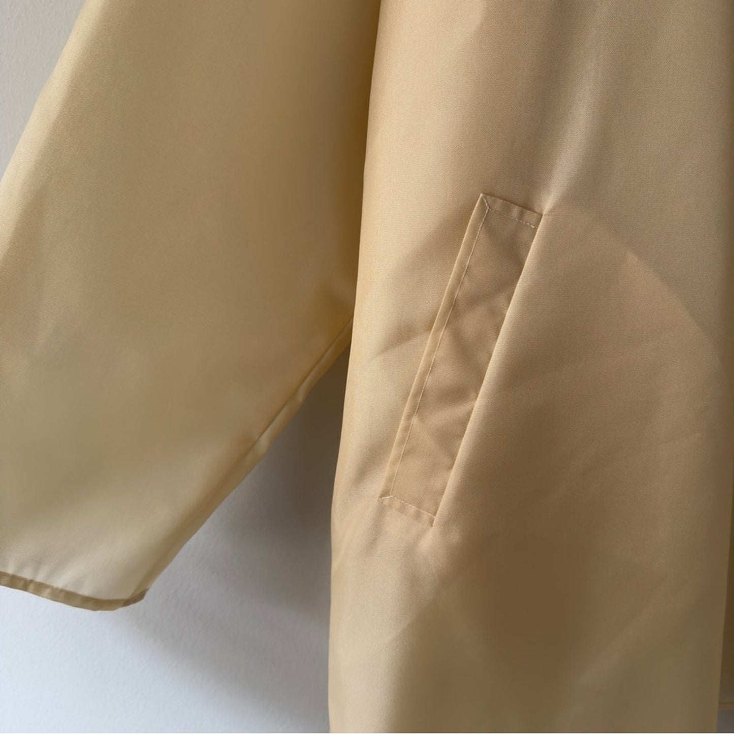 Vintage Sylvia Heisel 2001 Elegant Yellow Women's Coat Jacket long sleeve open S