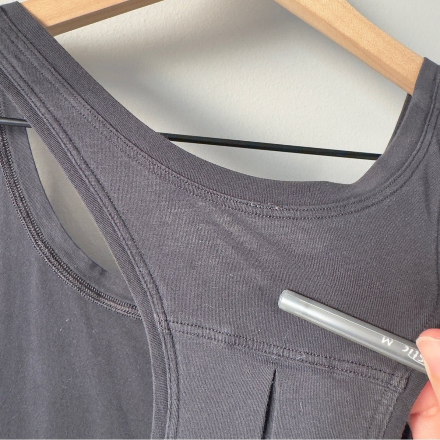 Lululemon Love Tank *Pleated in Black (First Release) Sleeveless Top Pima Cotton
