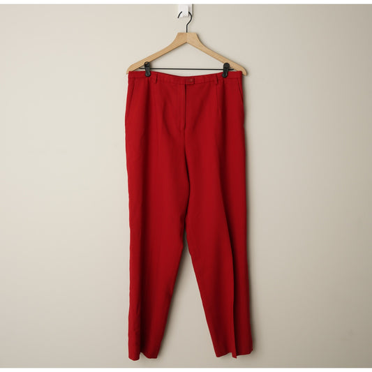 Vintage 90s Pendleton 100% Virgin Wool Dress Pants Pockets Zip Button Solid EUC
