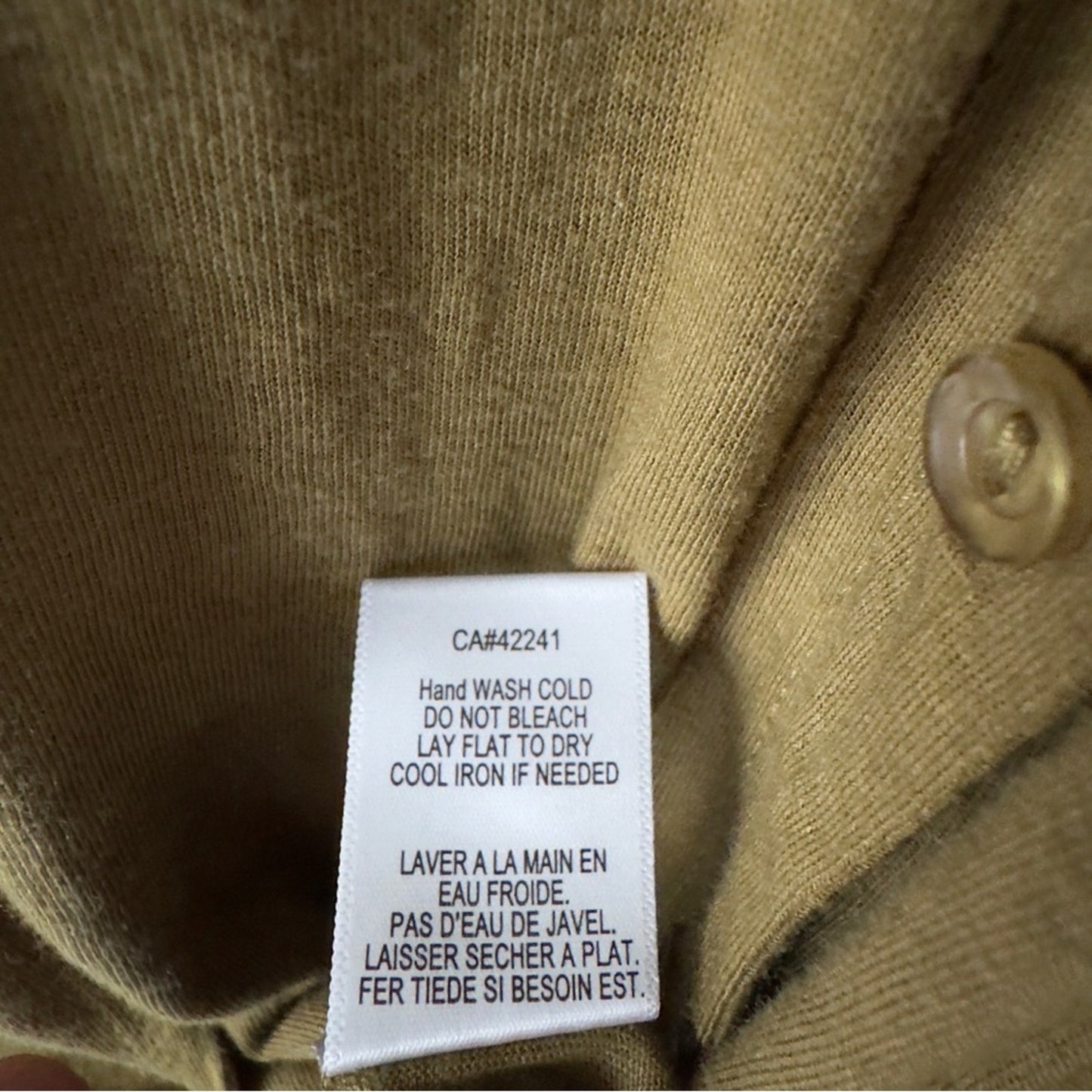 Young Fabulous & Broke Button Down Shirt Linen Blend Front pocket long sleeve S