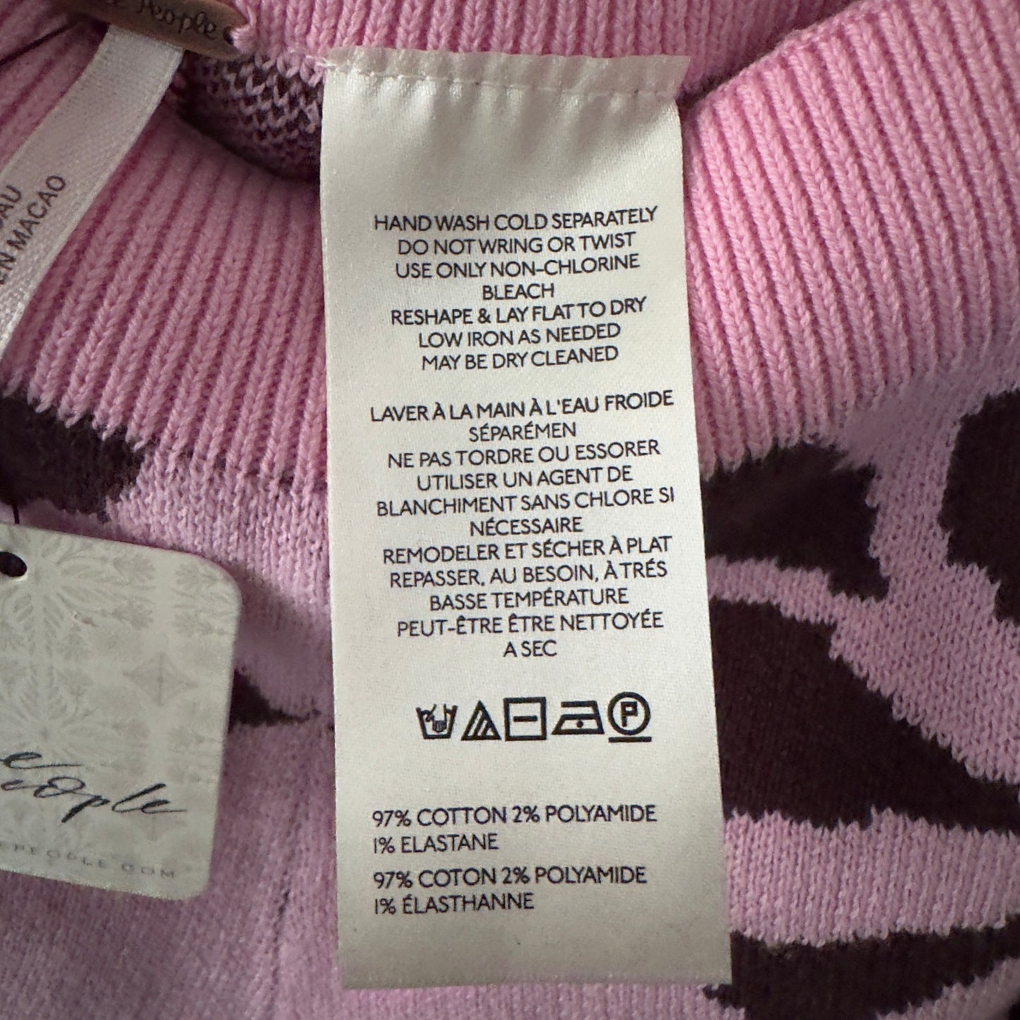 Free People Kaia Swit Shorts in Bright Lilac Combo Pink Floral Knit Micro Short