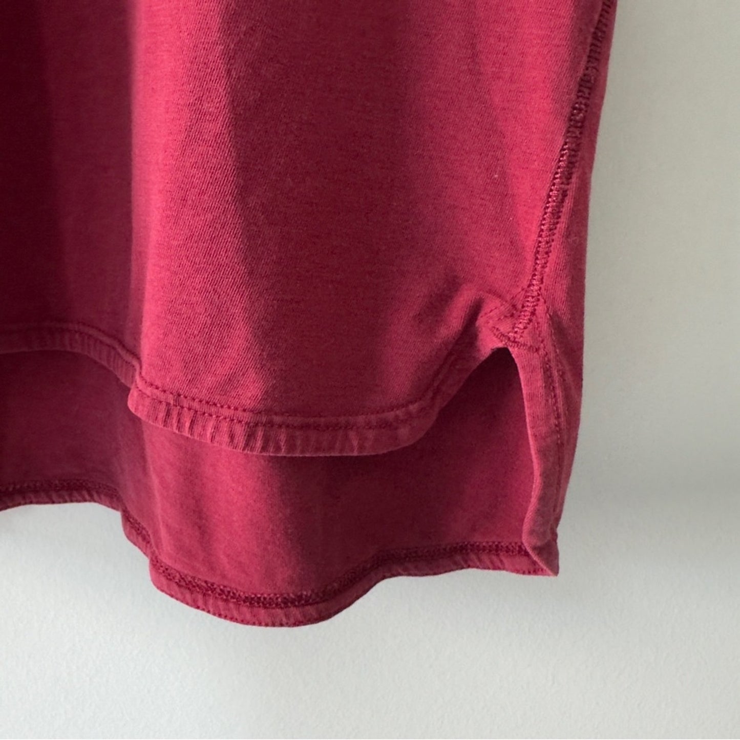 Lululemon Circadian Tank in Heathered Cranberry Pima cotton stretch yoga casual