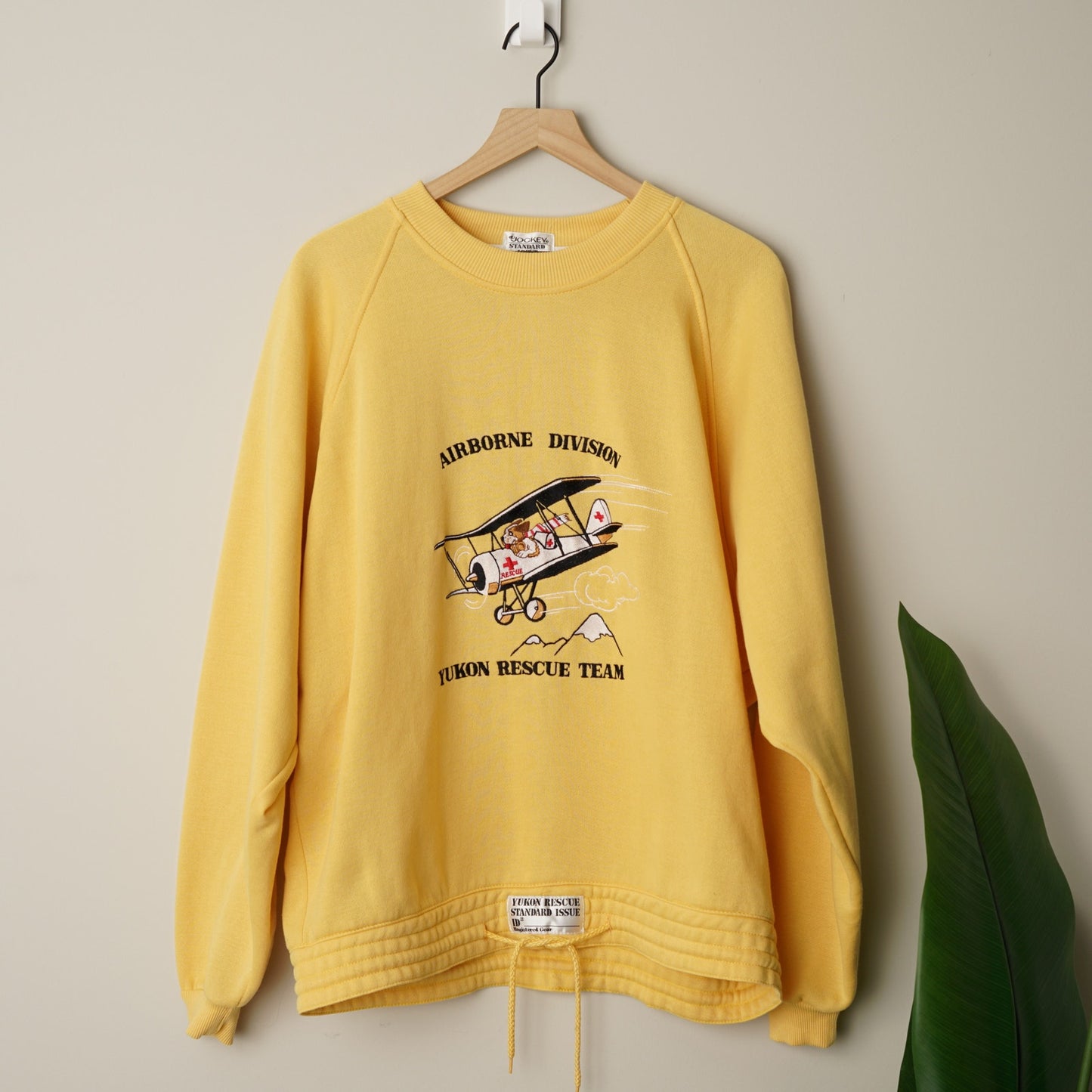 Vintage Yukon Rescue Team Airborn Division Sweatshirt Crew Long Sleeve Jockey L