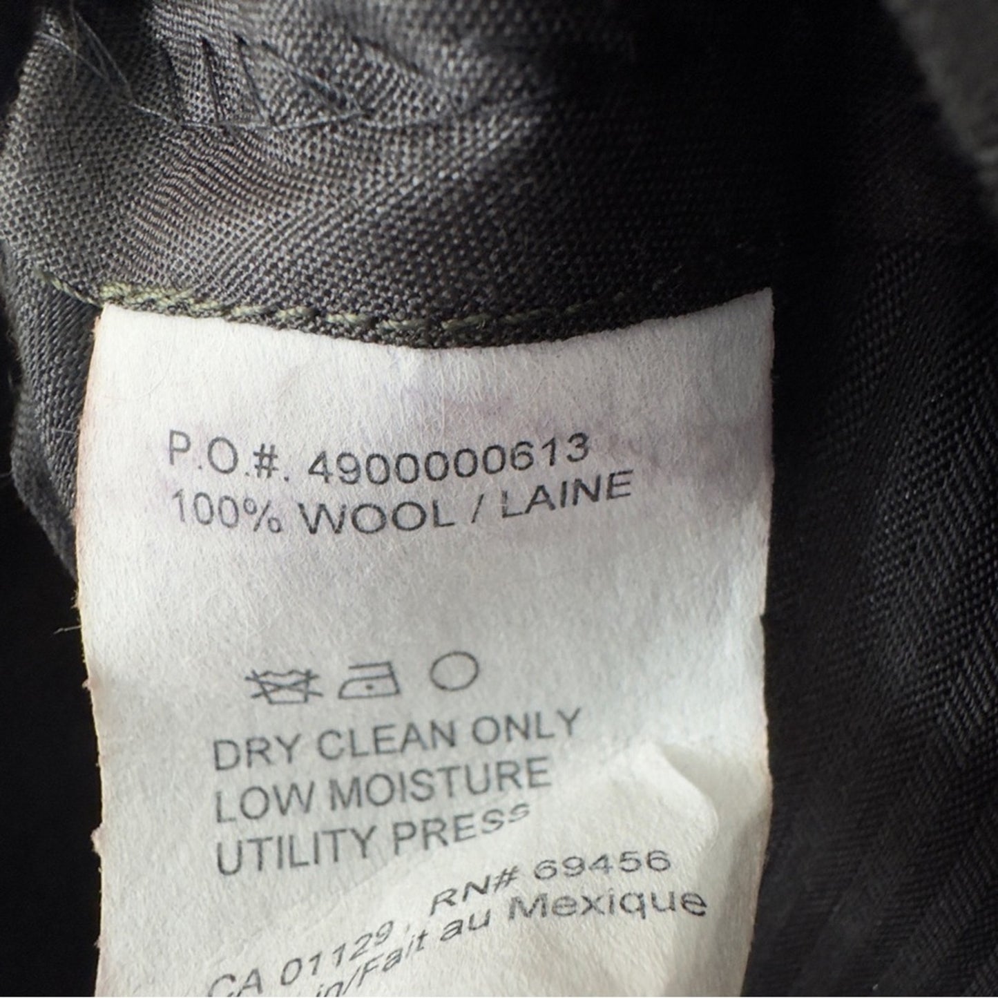 Vintage Lauren Ralph Lauren 100% Wool Dress Pants Brown Rolled Hem Pleated 90s