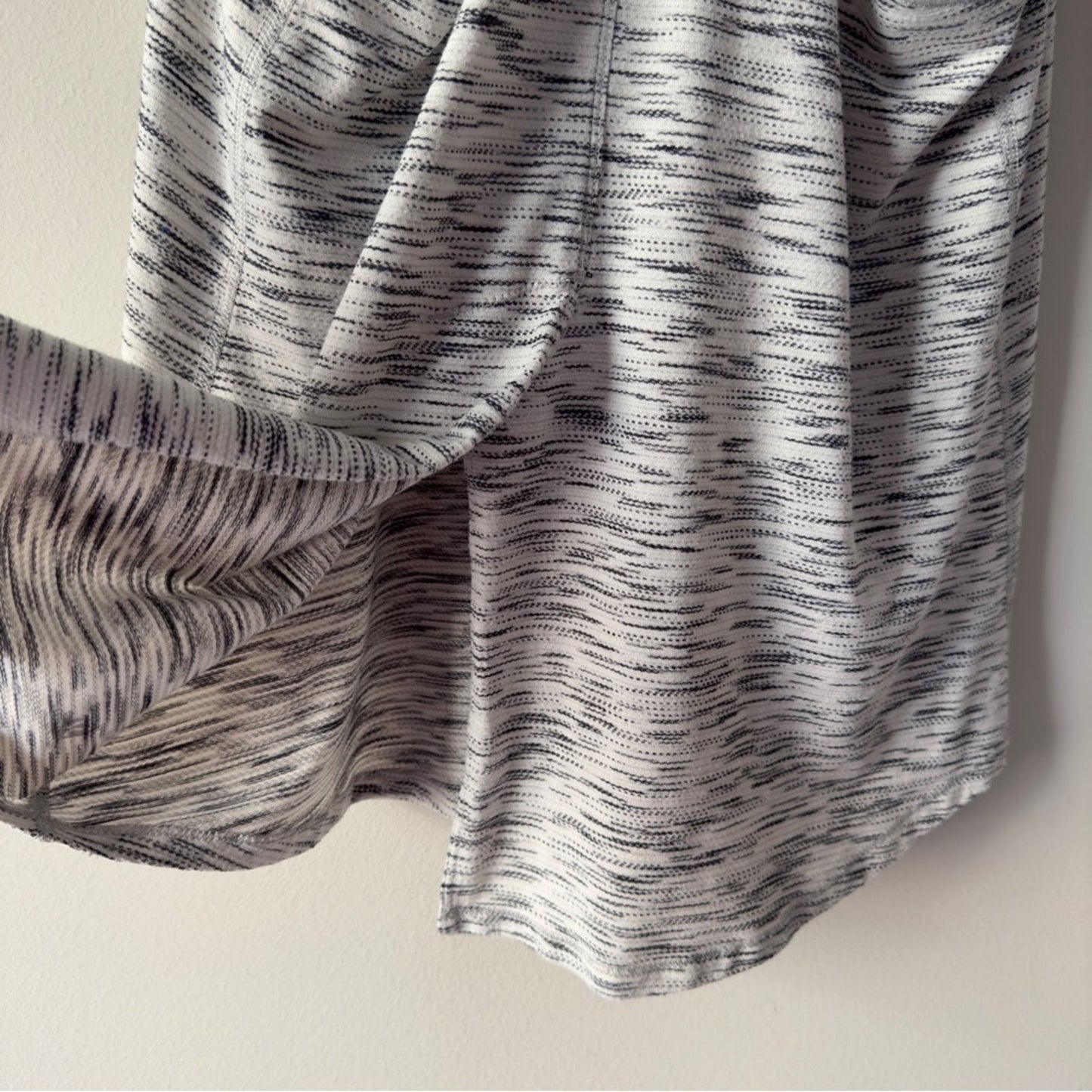 Lululemon Tie It Up Singlet in Tiger Space Dye Black White Tie-Back Tank Top