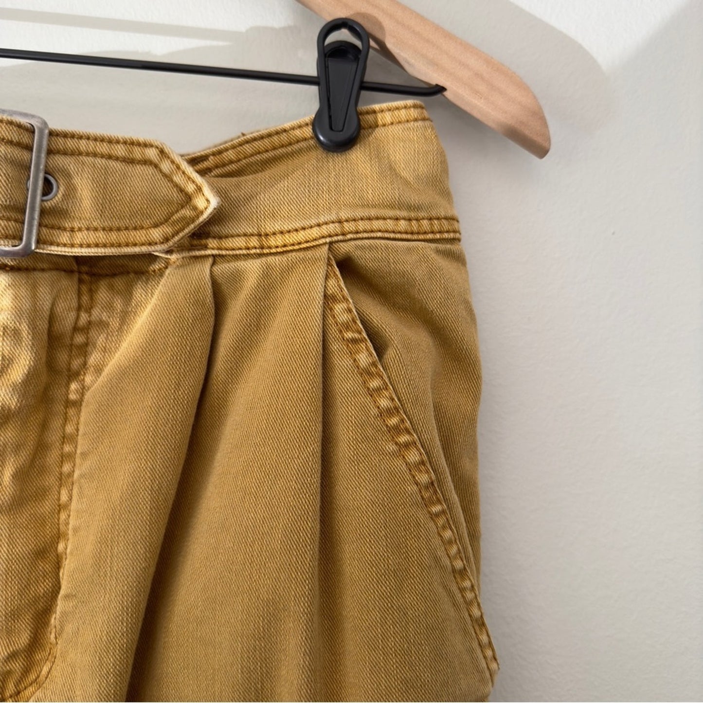 Free People Seamed Like the Real Thing Trousers High waist Straight Leg Pleated