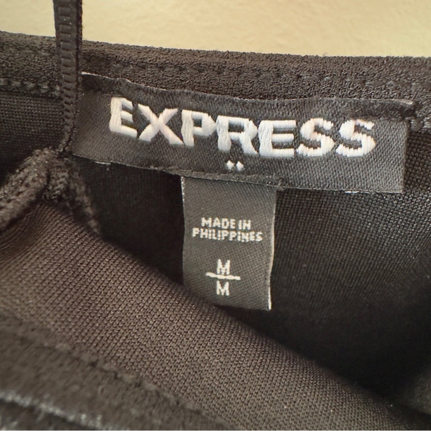 Express Black Halter Dress mini LBD solid tie bow neck party classic pencil NWT