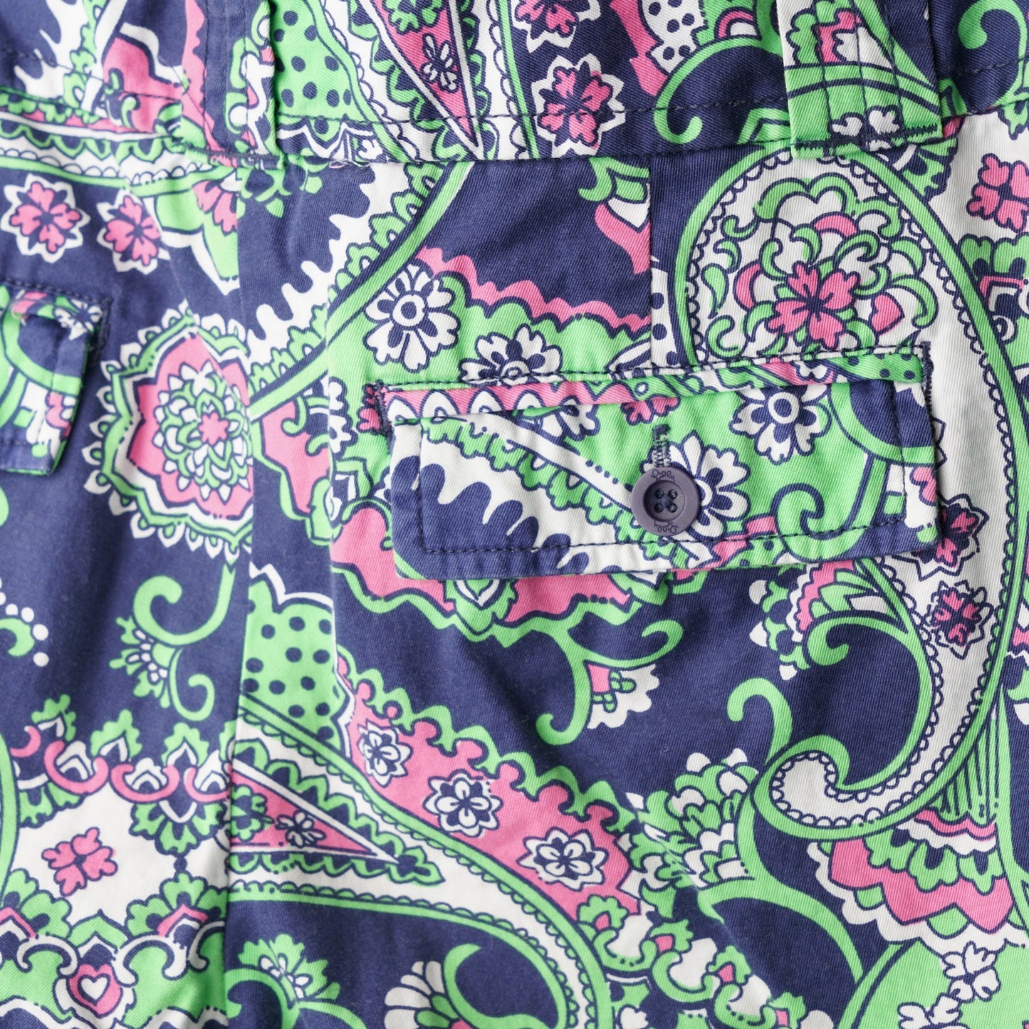 Lilly Pulitzer White Label Randi Bermuda Shorts Royal Poinciana Print Vintage 4