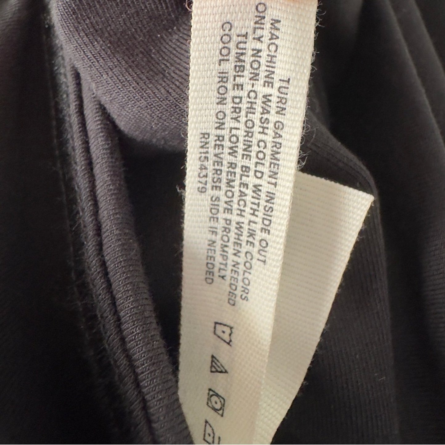 Aeropostale Aero Foldover Flare Leggings Black Pants Solid stretch adjustable S