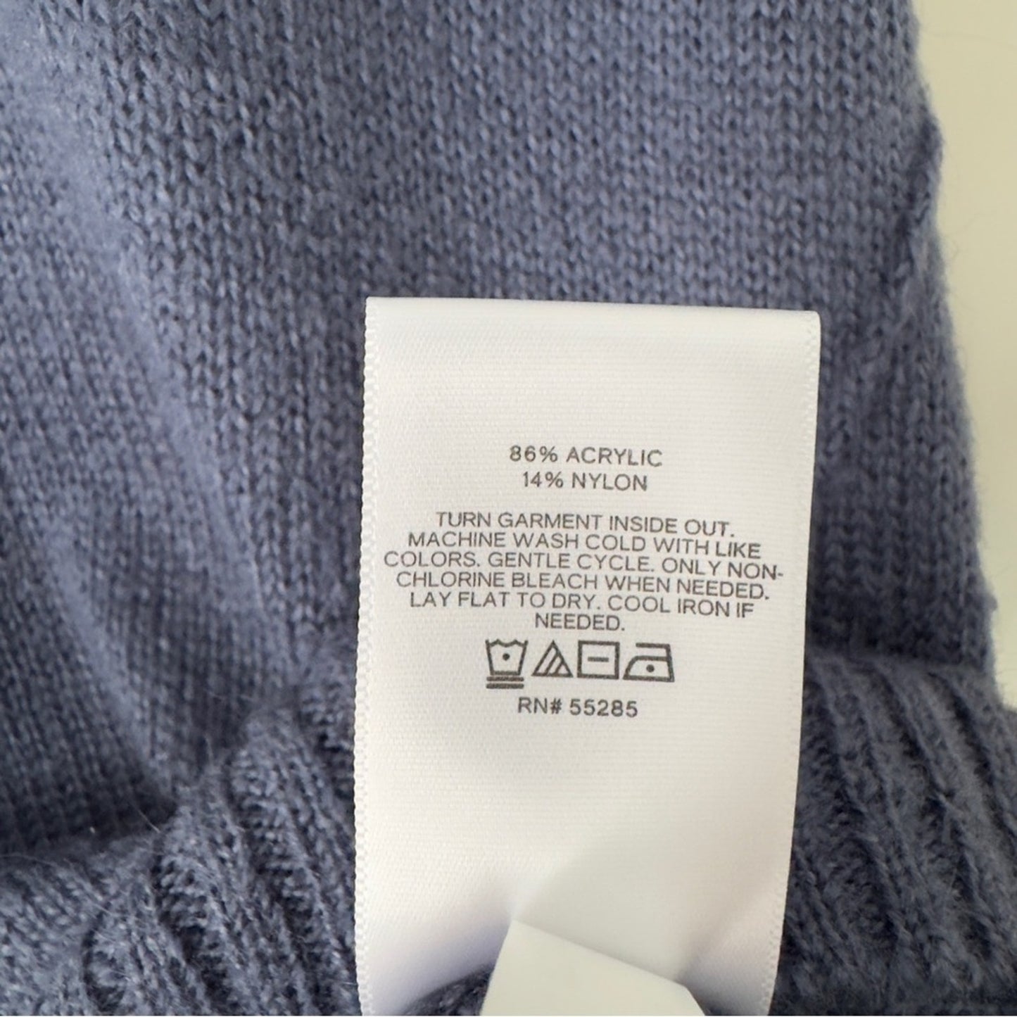 Express Cozy Blue Sweater Long Sleeve Cuffs Crew Neck Solid Fall Winter Casual S