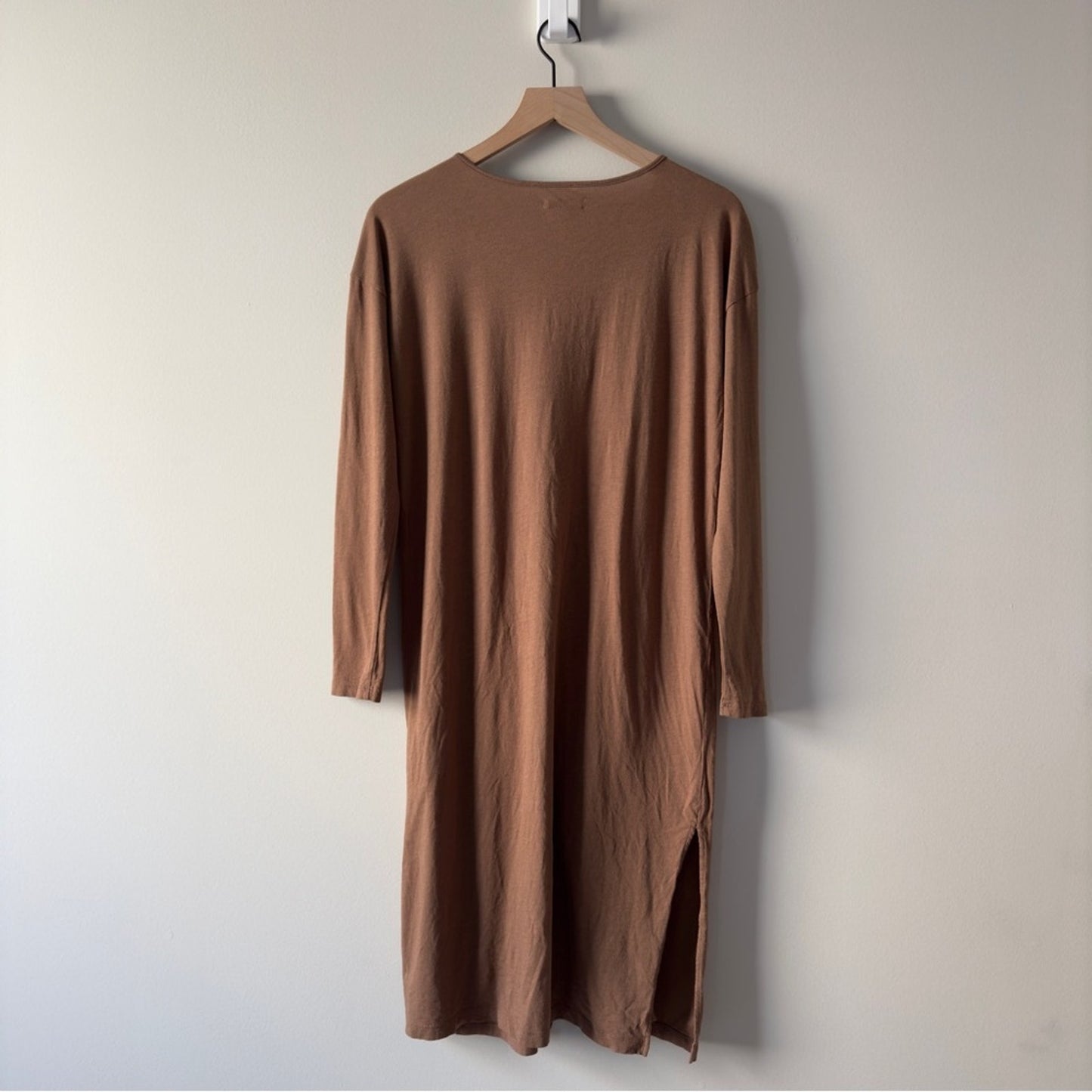 Madewell Earthy Brown Long Sleeve Duster Cardigan Button Down Solid Minimalist S