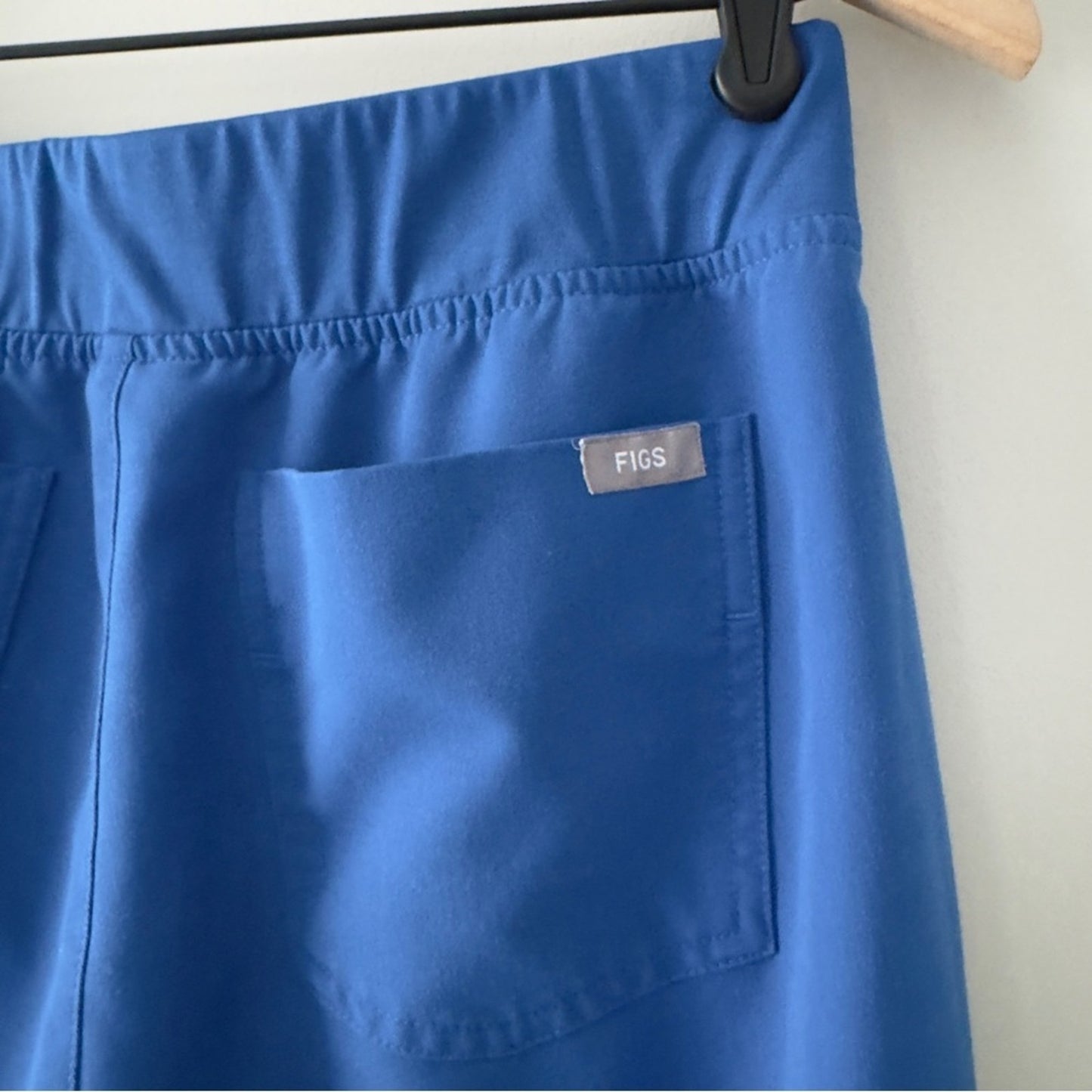 Figs Scrub Pants Vibrant Blue Jogger Medical Elastic Waistband stretch scrubs S