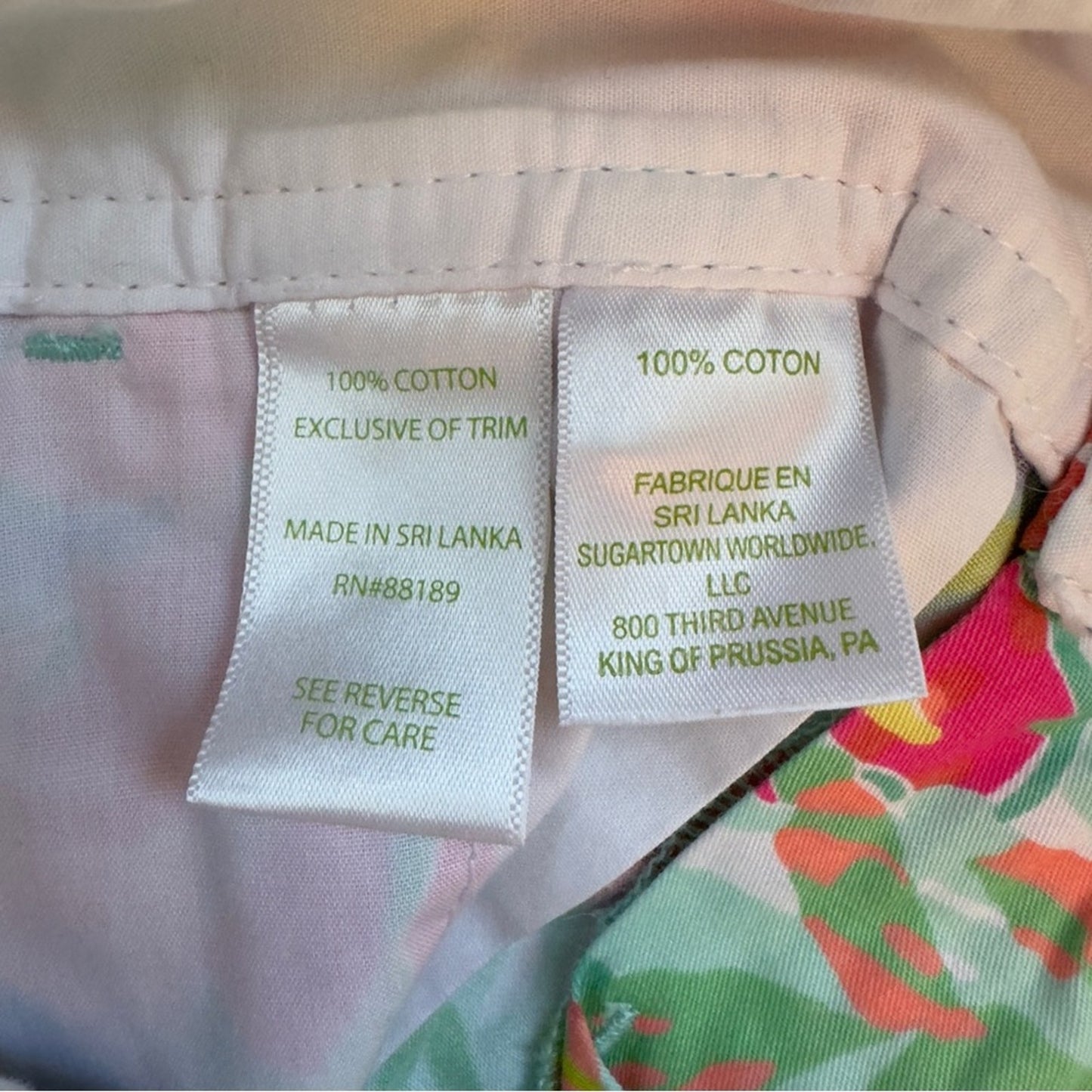 Lilly Pulitzer The Callahan Short Casa Banana Print 100% Cotton Floral Colorful