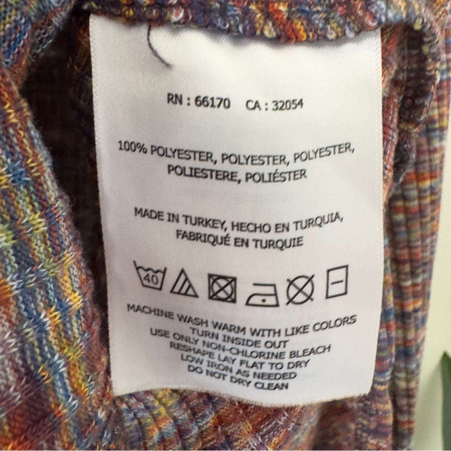 Anthropologie Akemi + Kin Rainbow Multicolor Knit Top long bell sleeves ribbed S