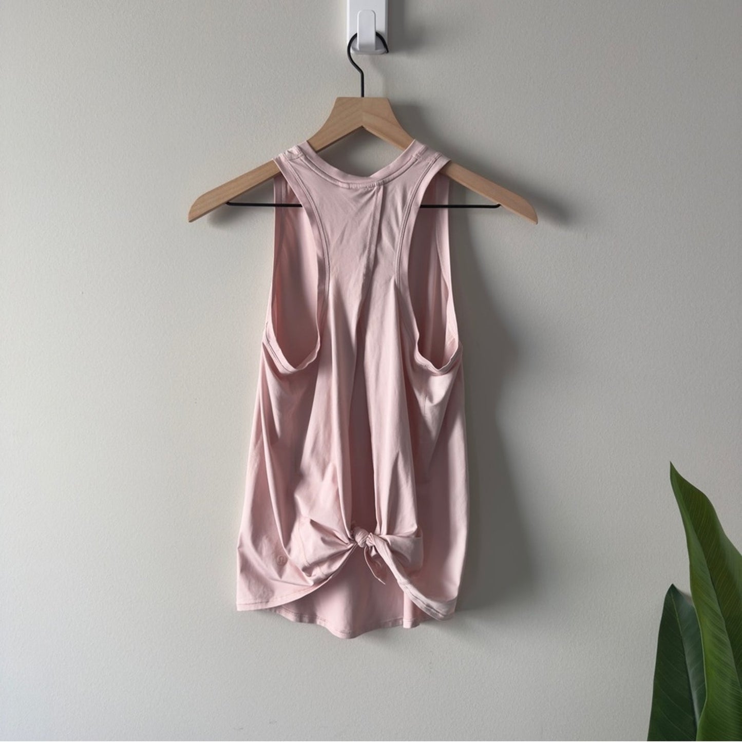 Lululemon All Tied Up Tank in Petals Pink Sleeveless Athletic Top Tie Cutout
