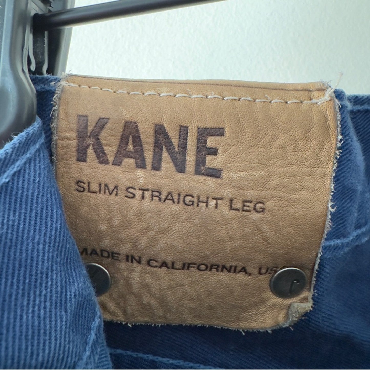 J Brand Kane Slim Straight Leg Jeans Blue zip button casual denim made in USA 30