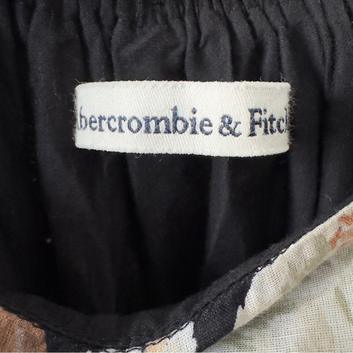 Abercrombie & Fitch 100% Cotton Tiered Floral Maxi Dress Adjustable Spaghetti S