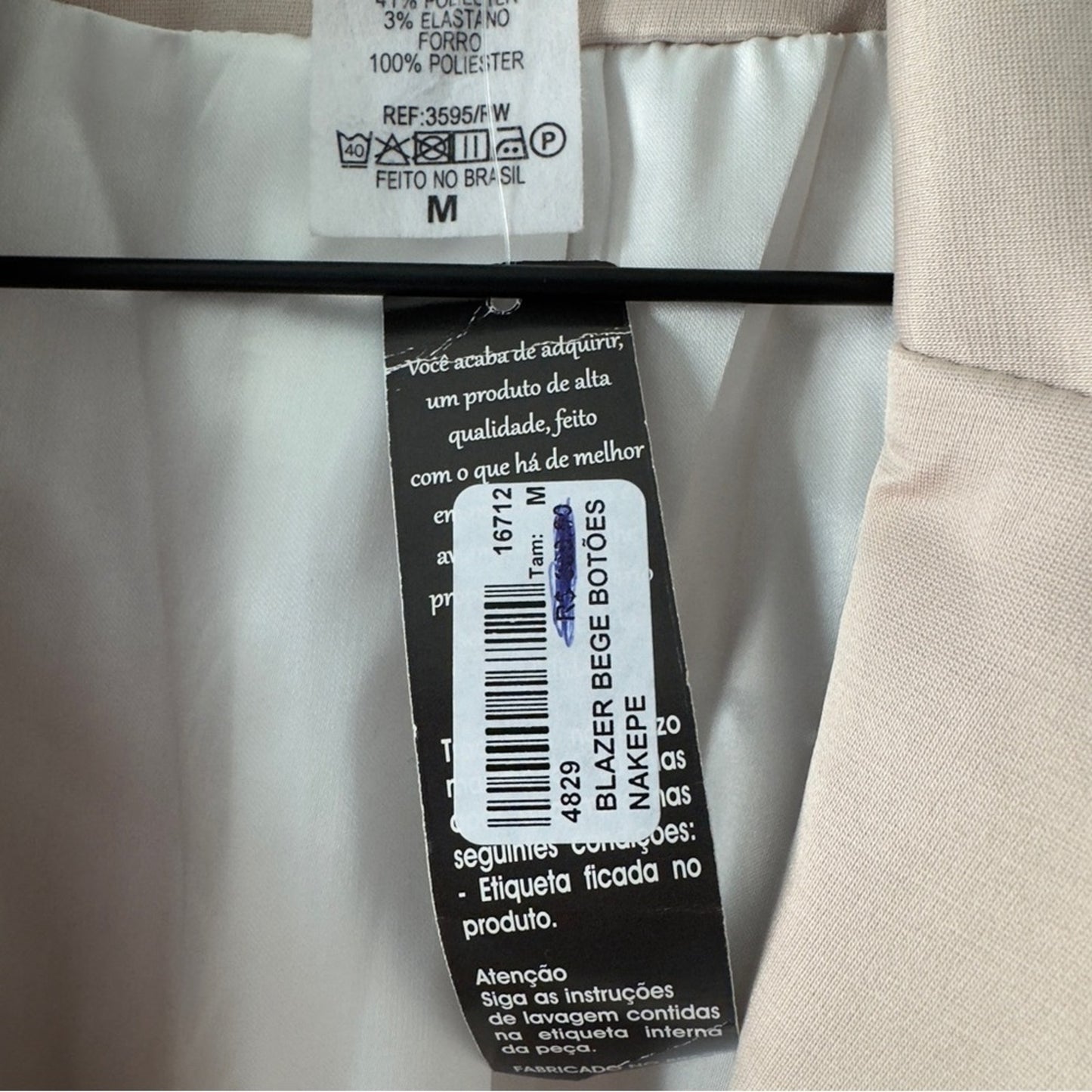 NWT Nakepe Blazer Single Button Front Long Sleeve Collar Pockets Business Office