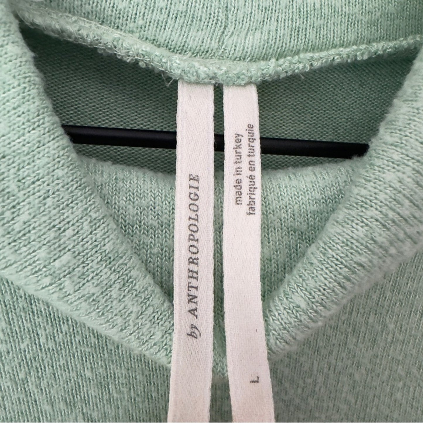 Anthropologie Soft Long Sleeve Turtleneck Green Stretch Spandex Cozy Winter Fall