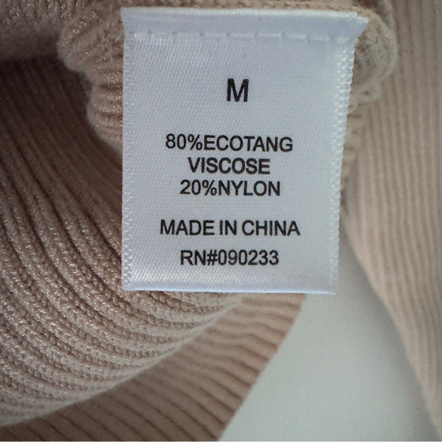 PacSun Beverley and Beck Ribbed V-Neck Sweater Top Cropped Long Sleeve Autumn M