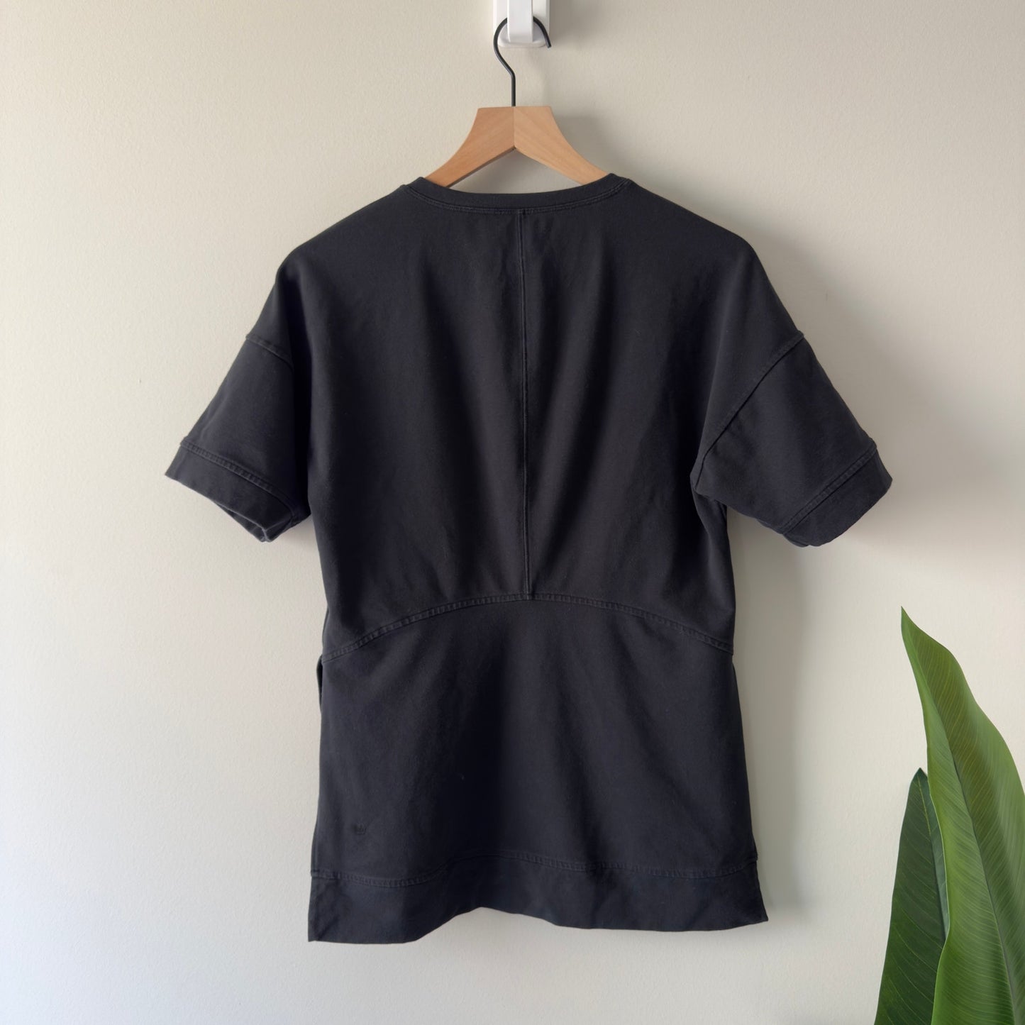 Lululemon Cut Above Tee in Black Stretch French Terry Short Sleeve Slit Sides