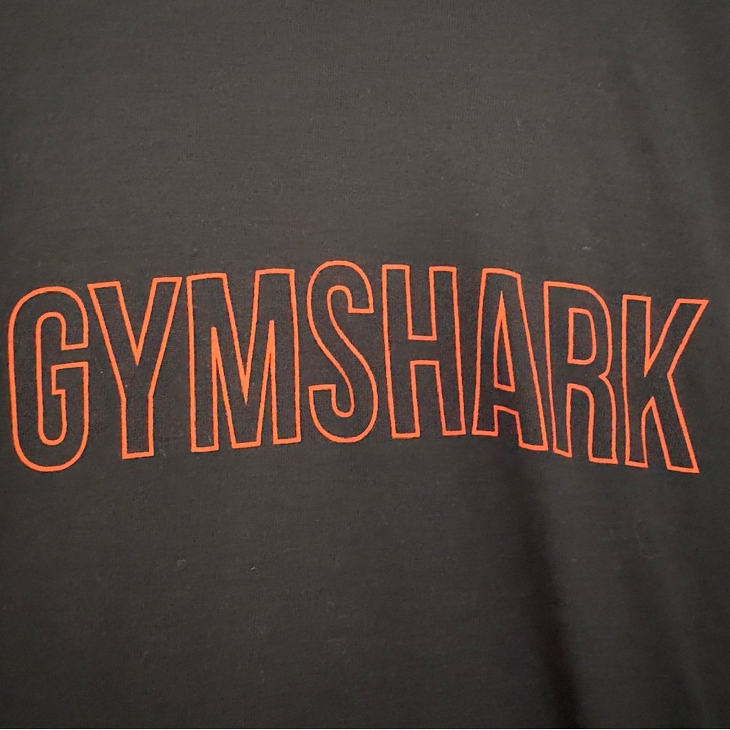 Gymshark sleeveless athletic tank top gym workout black orange Athleisure active