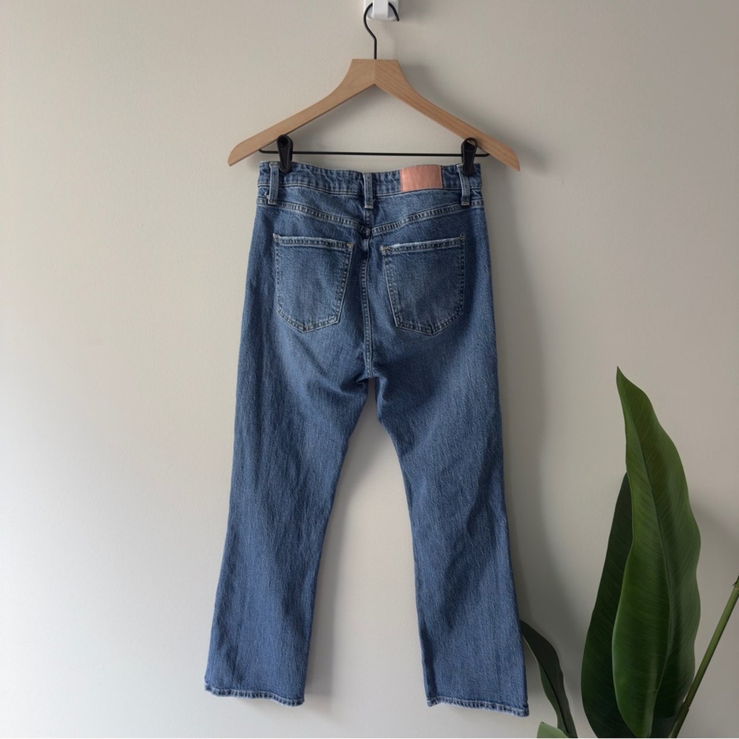 Pistola Light Medium Wash Blue Bootcut Jeans Zip Button Casual Denim Jean Pocket