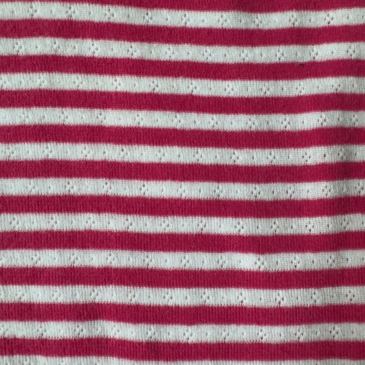 Garanimals 6–9 months long sleeve striped onesie snaps cotton blend pink white