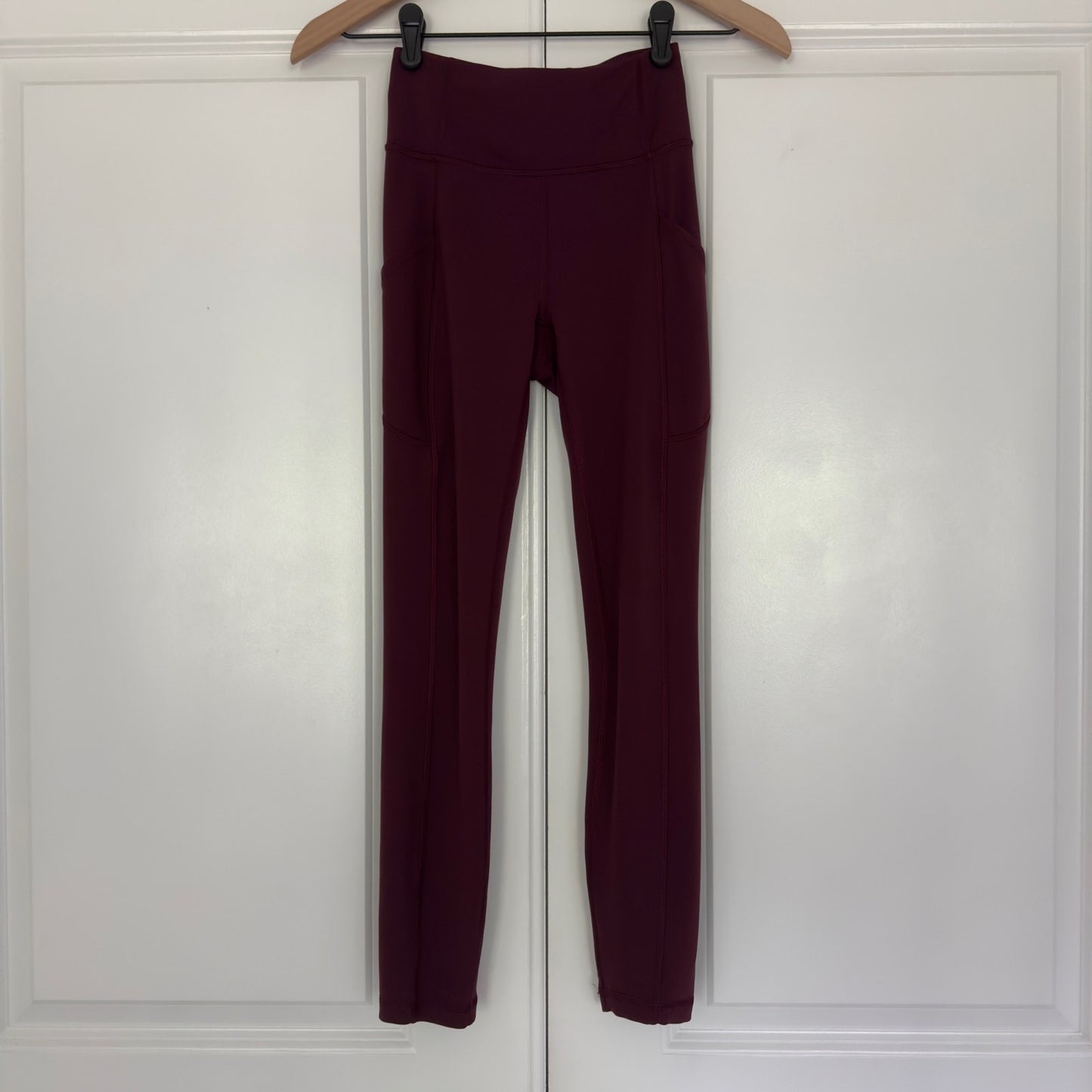 Lululemon Invigorate High-Rise Tight 25" in Red Merlot training Everlux leggings