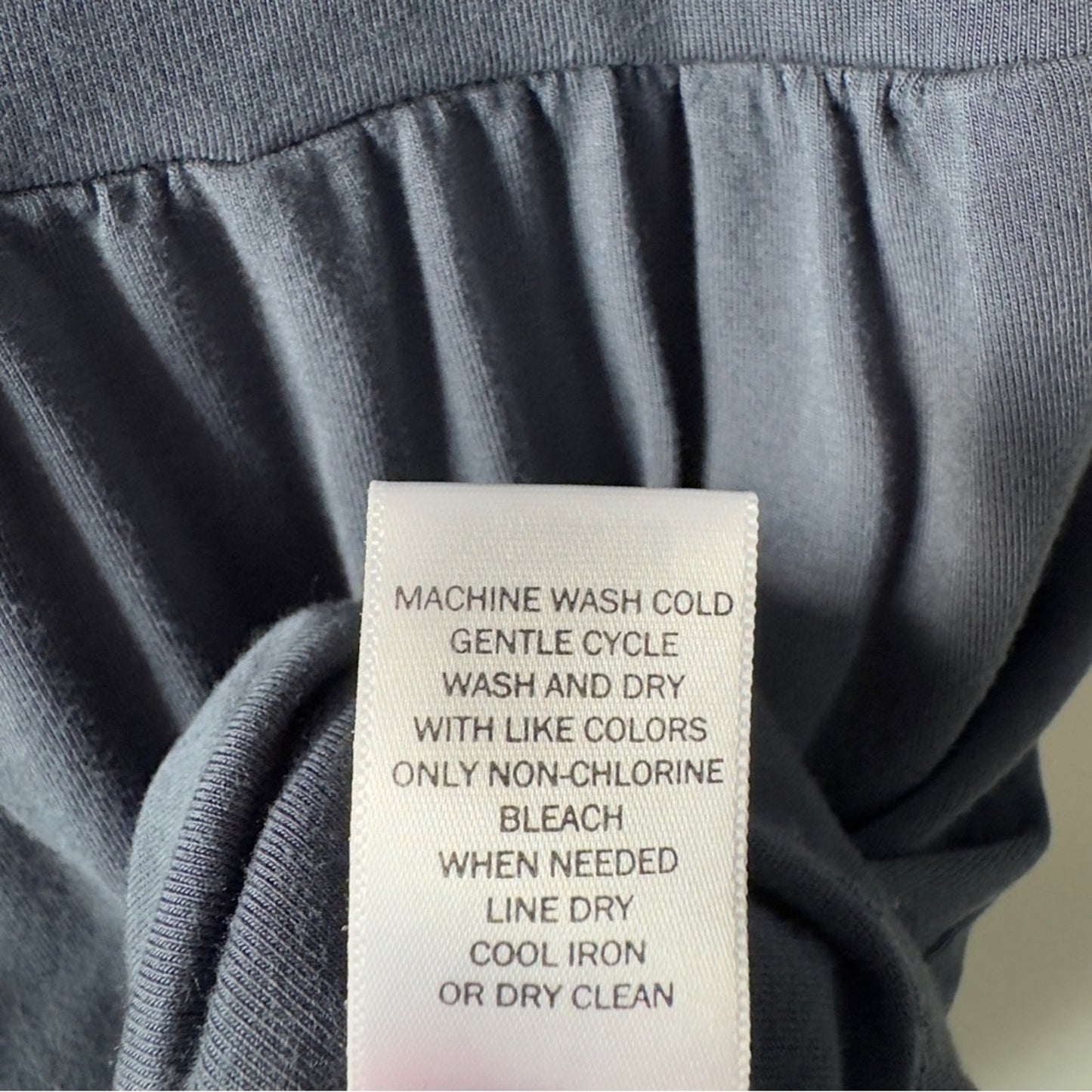 Banana Republic 2010 Sleeveless Babydoll Tank Top Ruched Solid stretch blue EUC