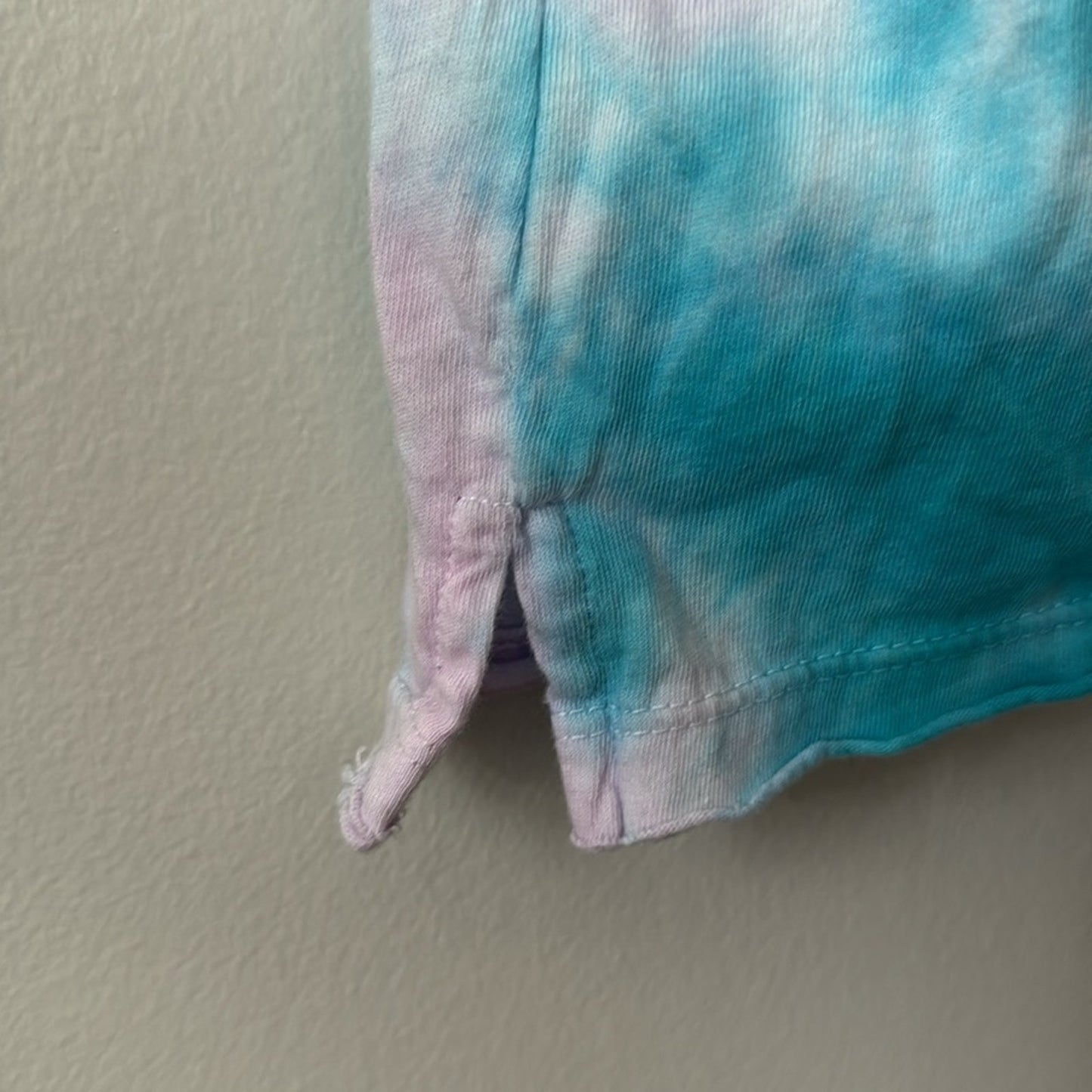 Revolve Michael Lauren 100% Cotton Tie Dye T-Shirt Dress Mini Shift Short Sleeve