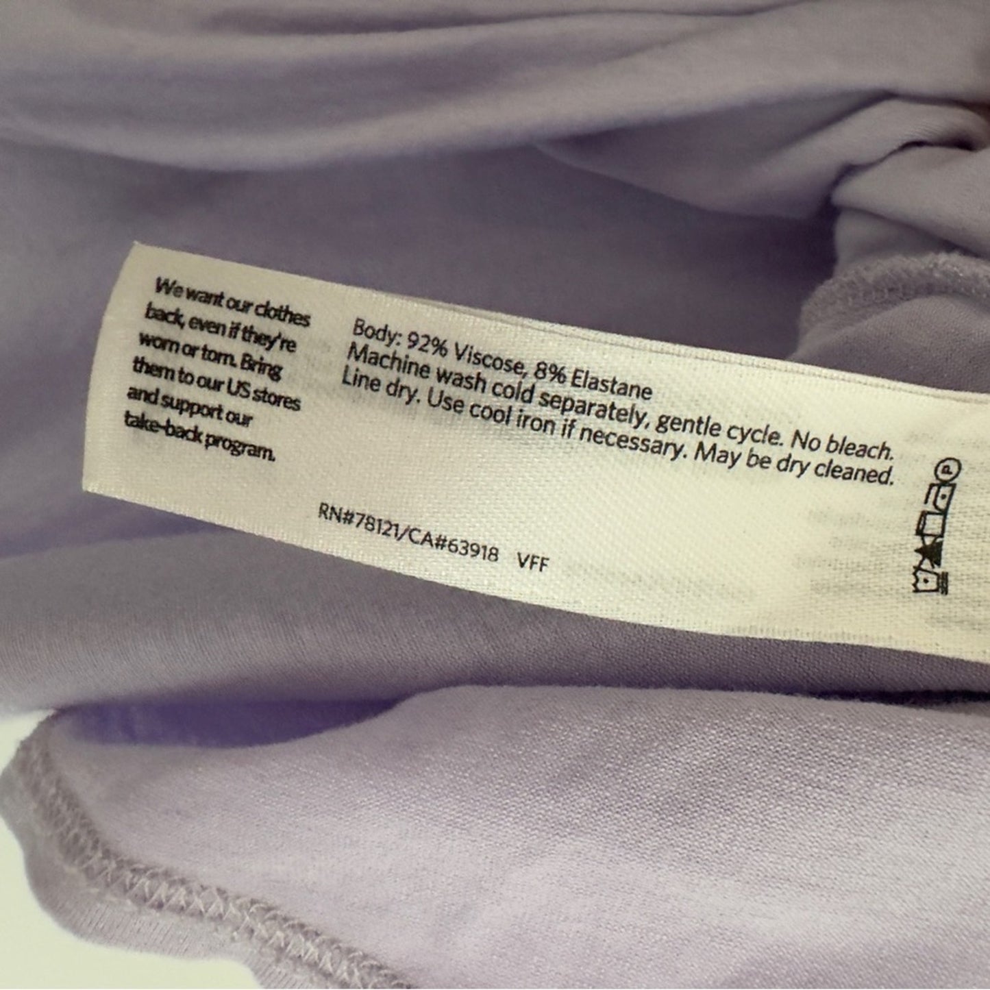 Eileen Fisher Lavender short sleeve mini shift dress solid stretch round neck M