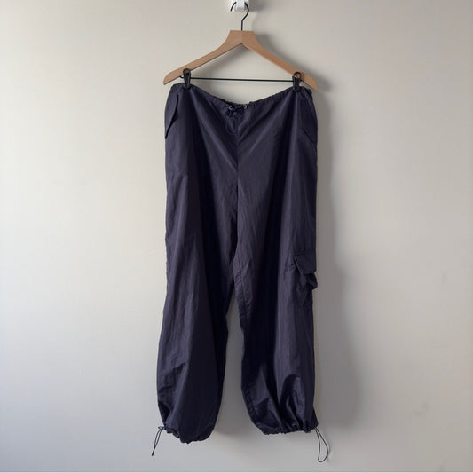 Revolve Superdown Ruby Parachute Pant Stylish Navy Cargo Pants adjustable waist