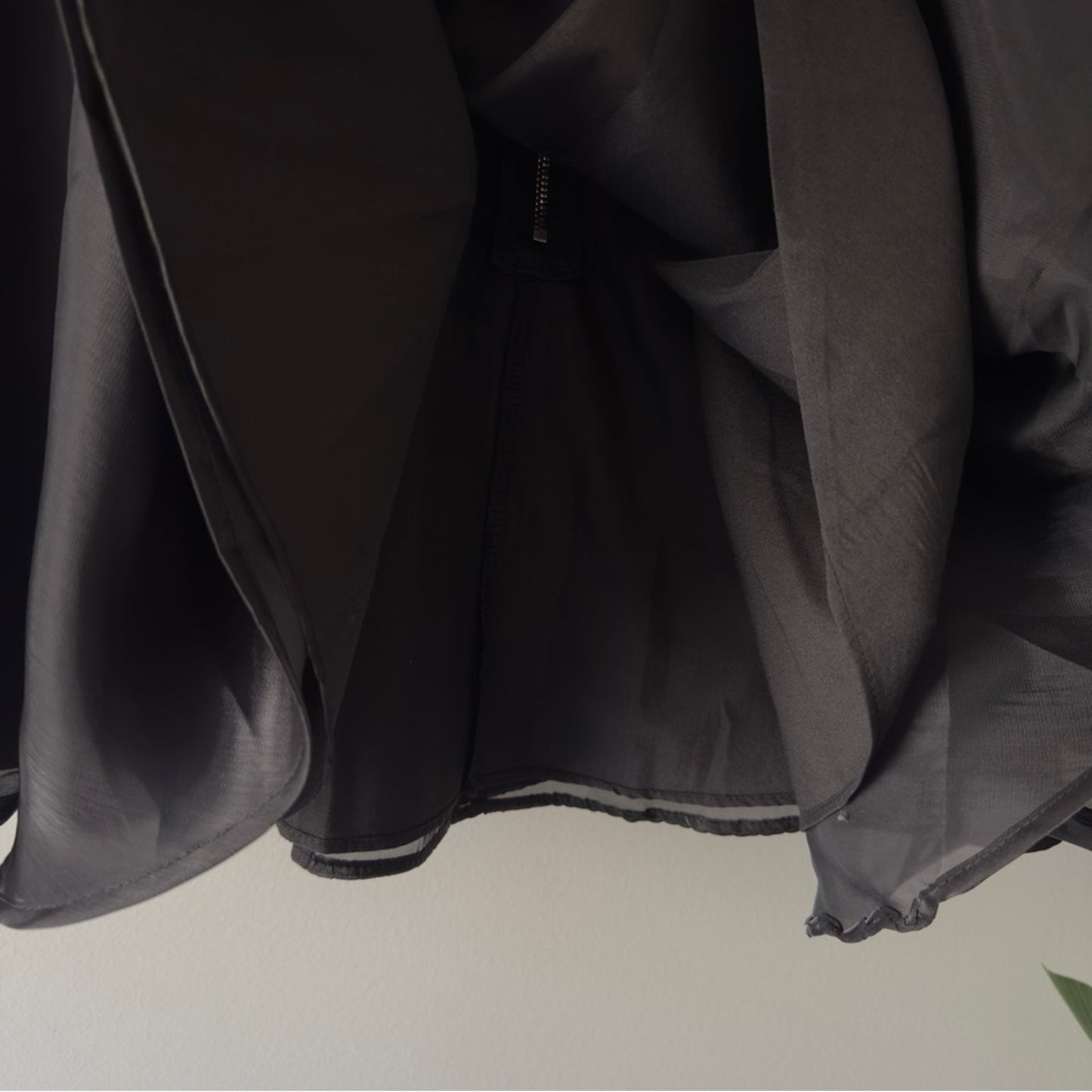 Anthropologie Mable Stylish Black Strapless Mini Little Black Dress LBD flare M