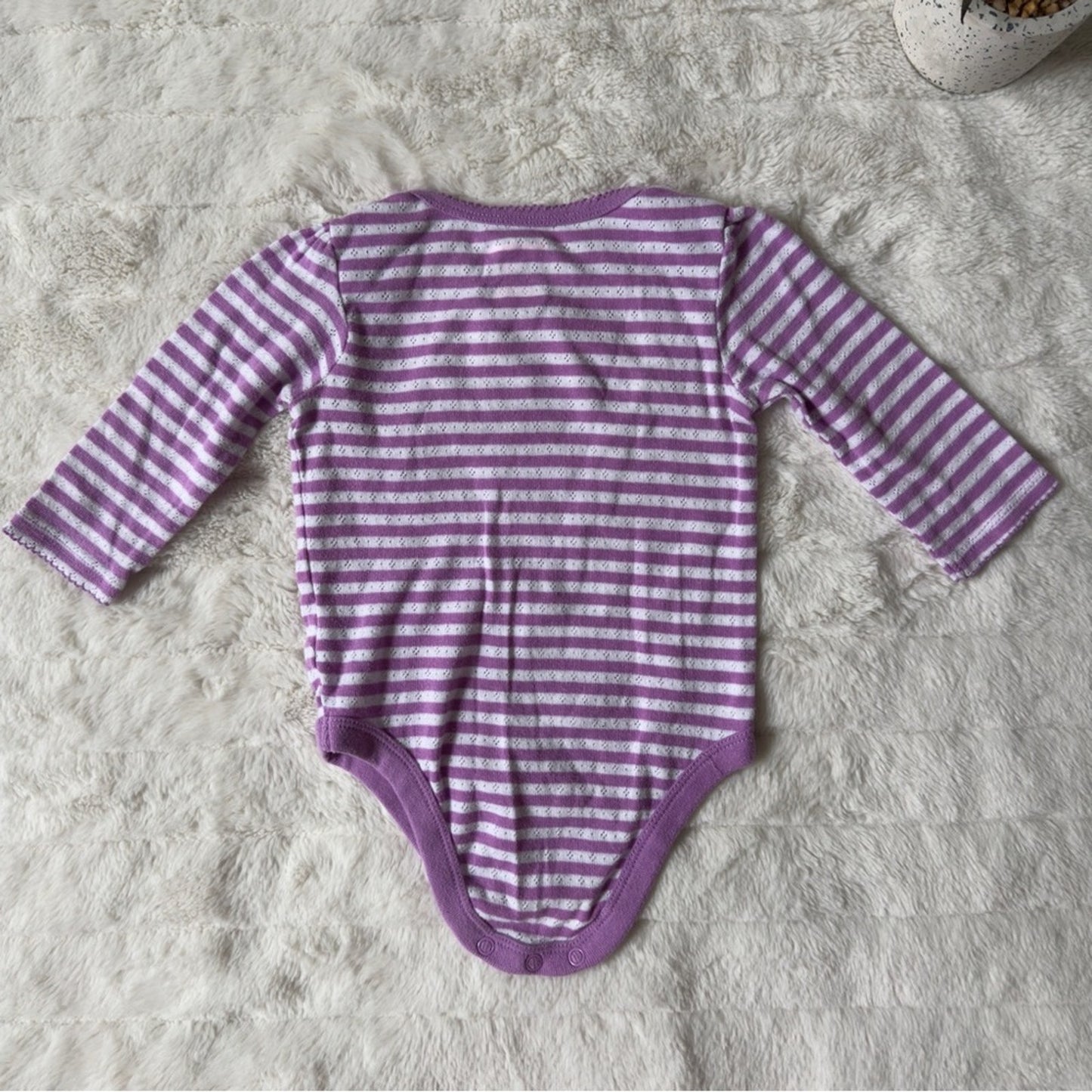 Garanimals Baby Onesies One Pieces lot Navy Poodle Purple striped Mustard bunny