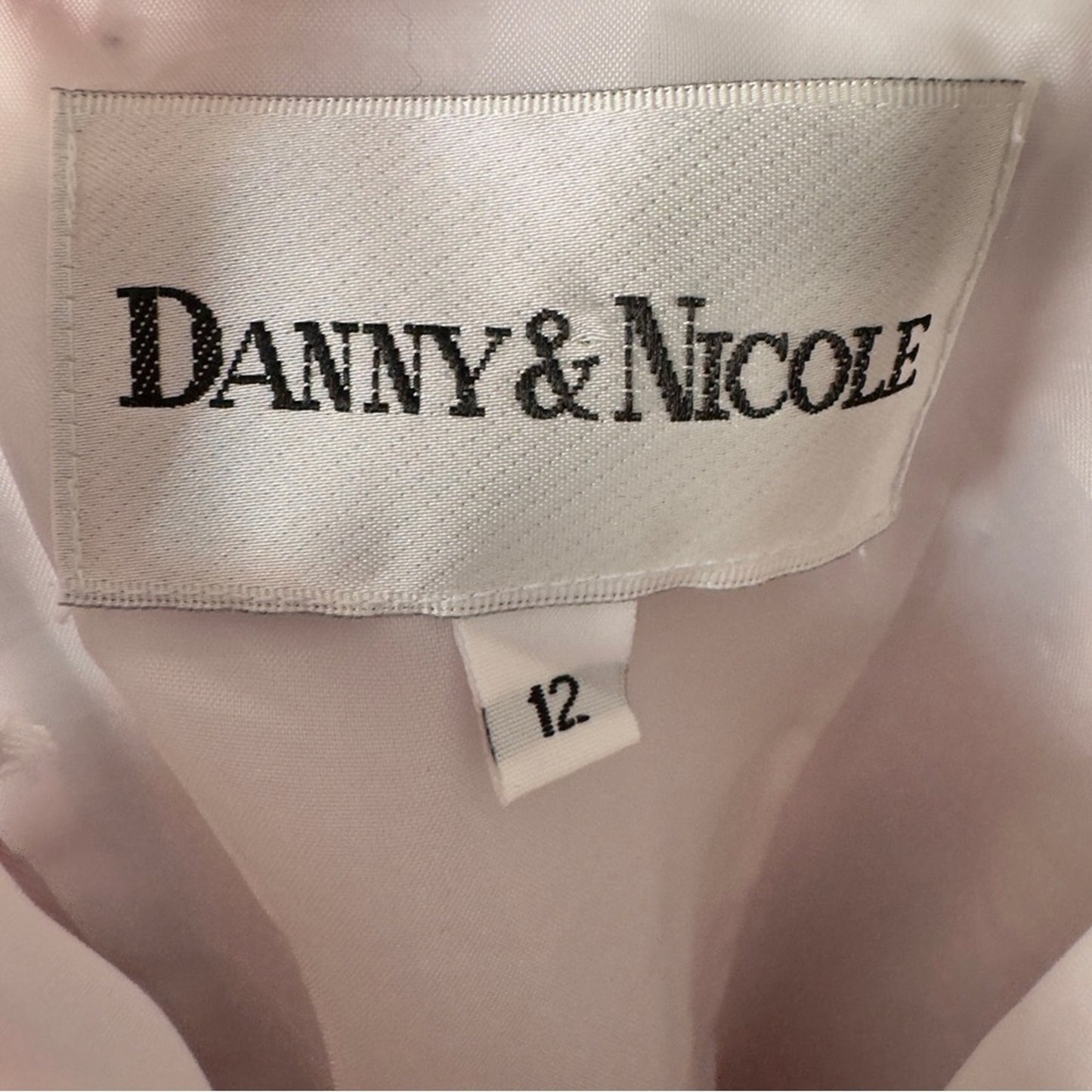 Vintage 90s–2000s Danny & Nicole Pink Patterned Halter Dress Girly Makeup Print