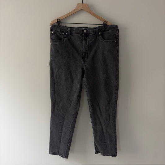 Madewell The Perfect Vintage Jean Denim Jeans zip button logo belt loops cotton