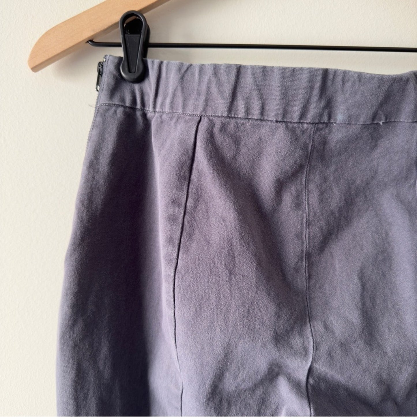 Everlane The Side-Zip Stretch Cotton Pant Gray Business Casual Classic solid 6