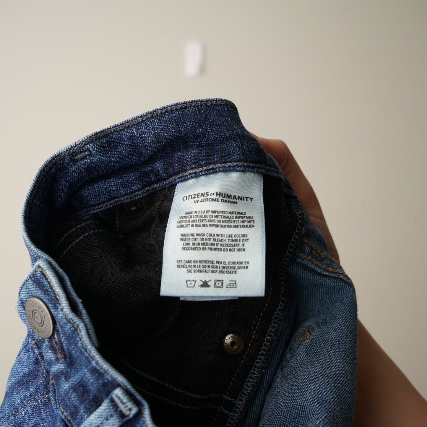 Citizens of Humanity Avedon Ultra Skinny Jeans Dark Wash Zip Button Pockets EUC