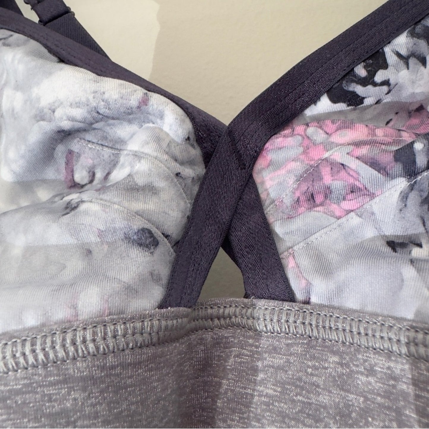 Lululemon If You’re Lucky Bra in Moody Mirage White Deep Navy/Slate/Naval Blue 8