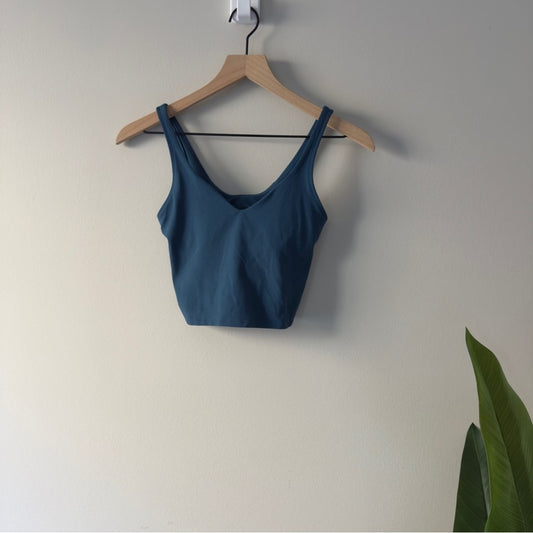 Lululemon Align Tank in Blue Borealis sleeveless Top stretch Cropped Athletic 2