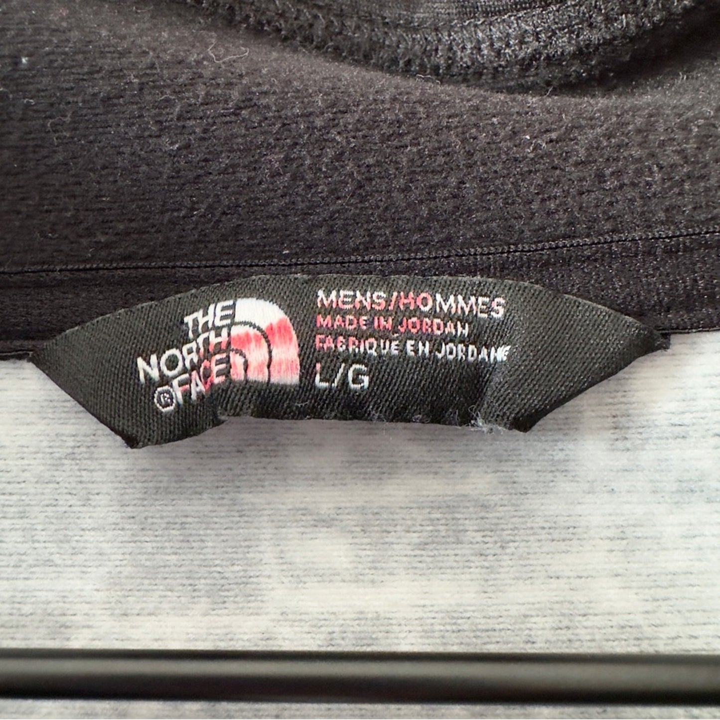 The North Face Black White Geometric Print Quarter Zip Pullover Jacket high neck
