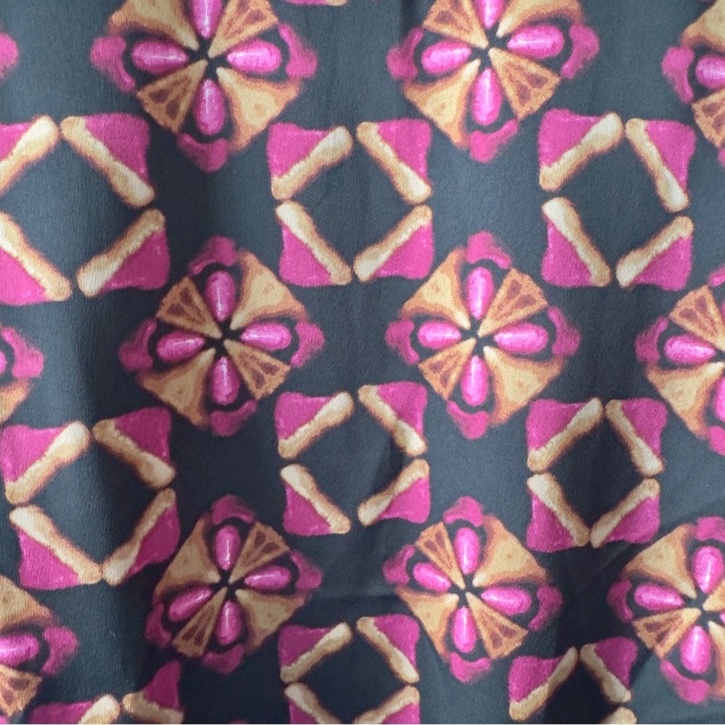 Misa Los Angeles Floral Wrap Dress Robe Long Sleeve Tie Waist Made in USA XS EUC