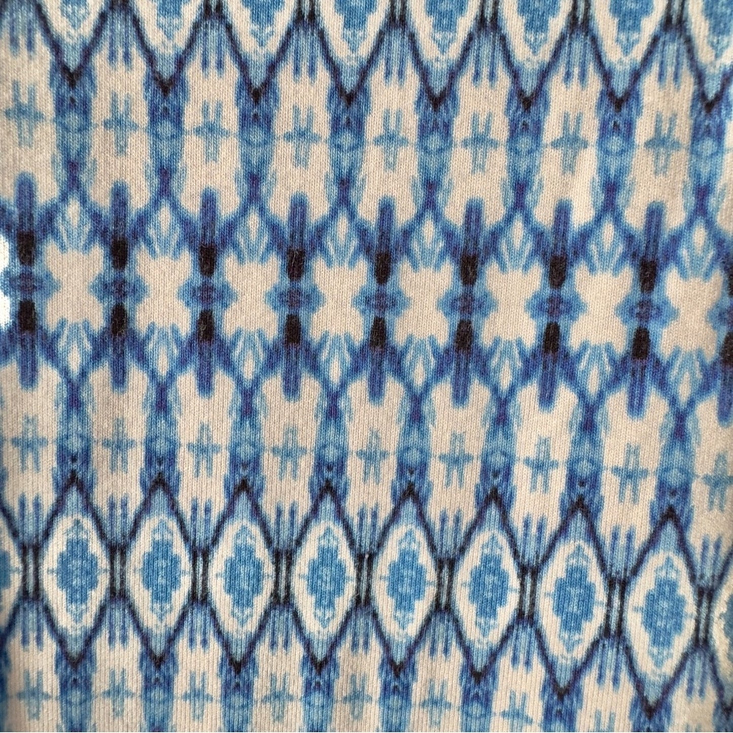 Dakini Blue White Patterned Babydoll Dress Mini Knee Length Built-in Bra Strappy