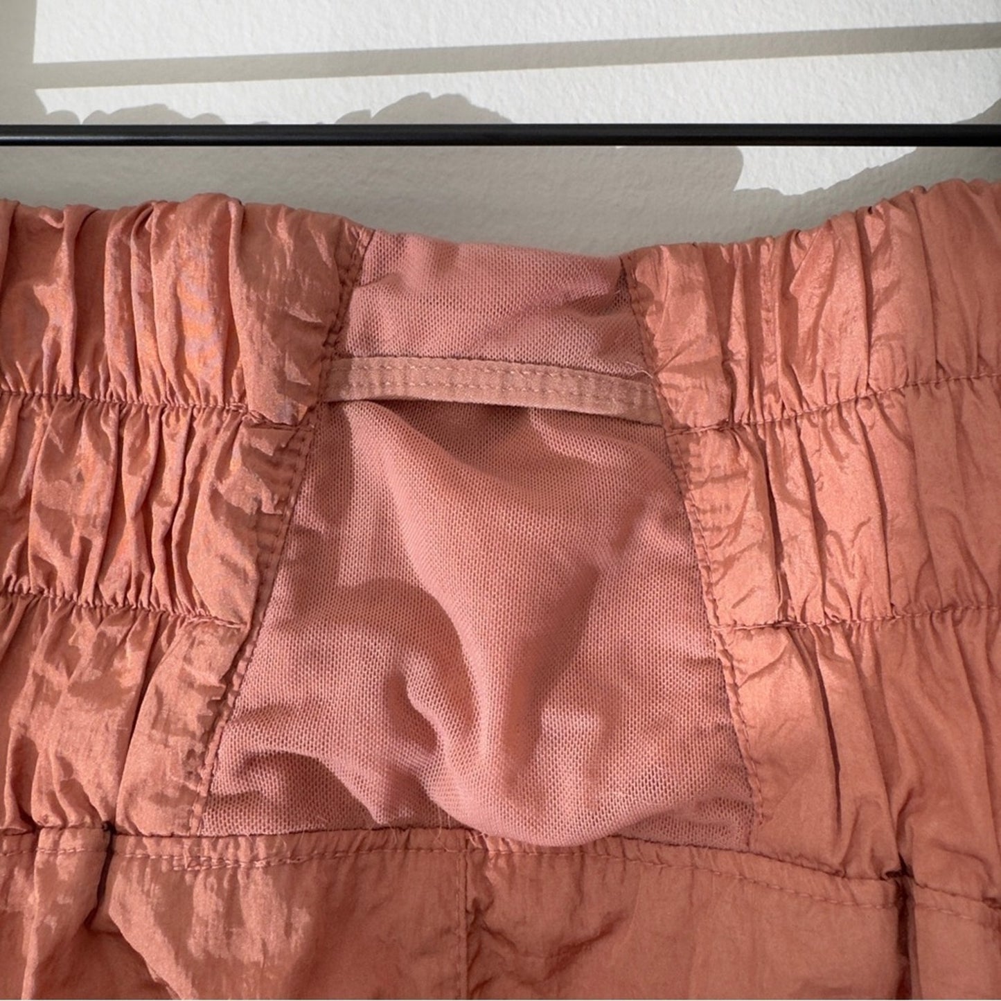 Free People FP Movement The Way Home Shorts in Brushed Apricot Athletic Lining