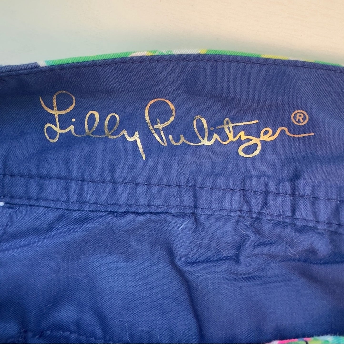 Lilly Pulitzer The Callahan Short 100% Cotton Floral Button Zipper Zip Colorful