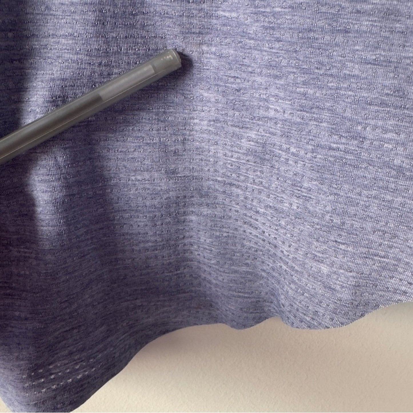 Lululemon Plank To Pike Tank in Heathered Twilight Blue / Twilight Blue Top logo
